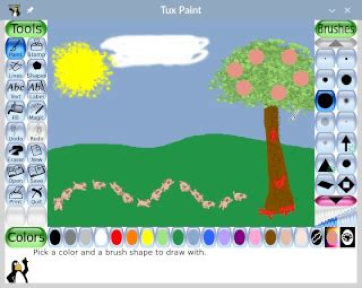 Where are Tux Paint images saved?