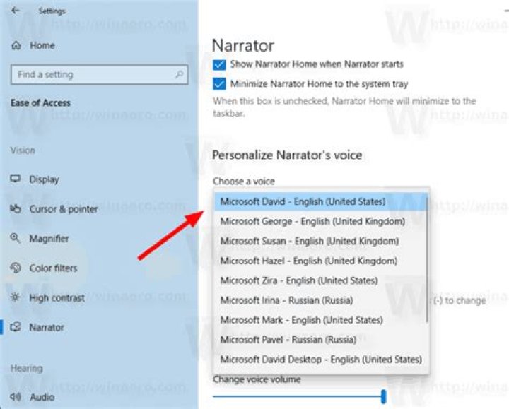 Where can I get more voices for Microsoft narrator?