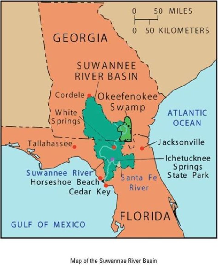 Where in Florida is the Suwannee River?