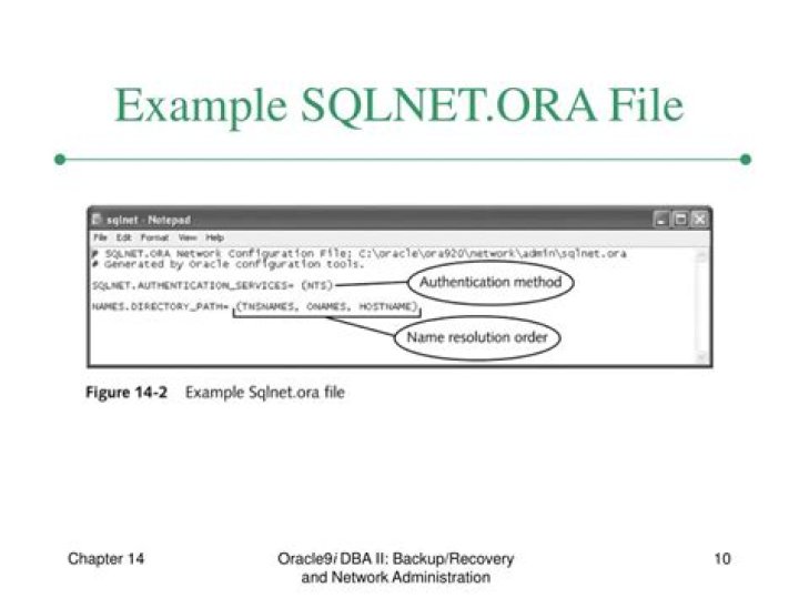 Where is the Sqlnet Ora file located?