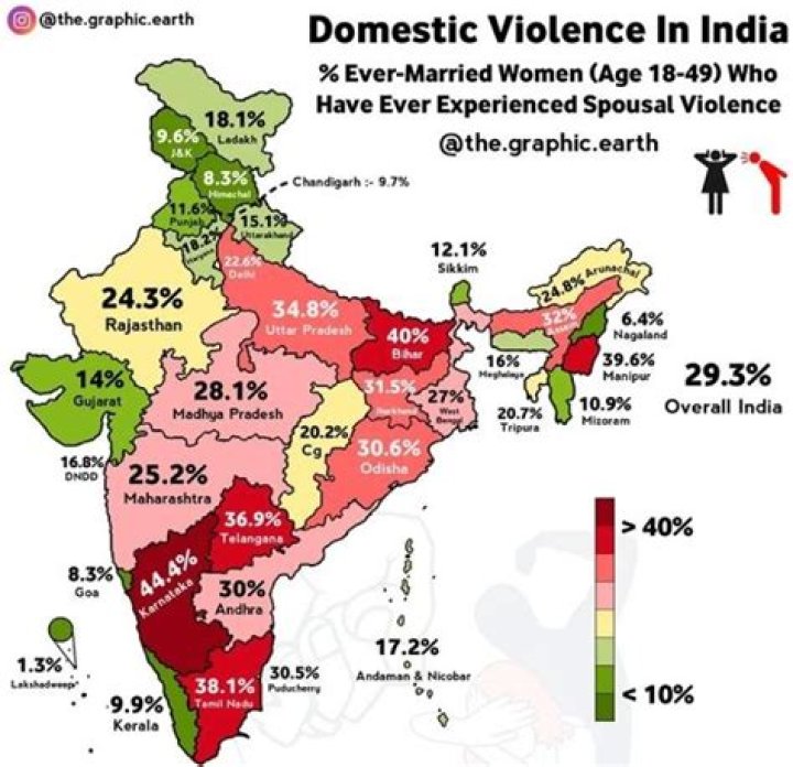Which state in India has highest domestic violence rate?