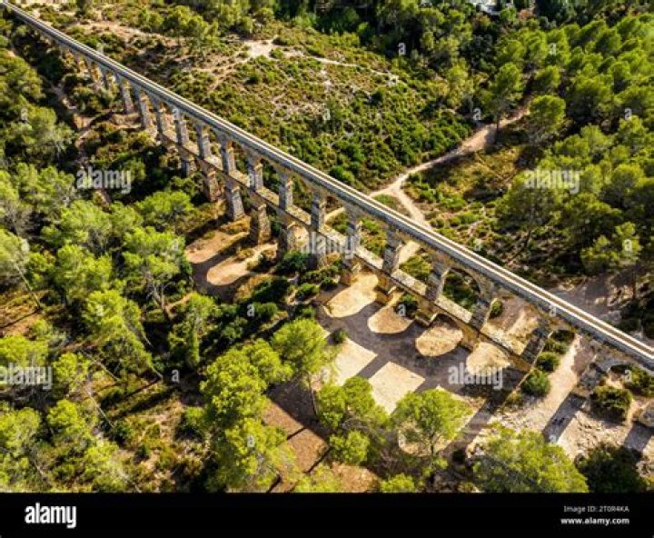 Who built Les Ferreres Aqueduct?