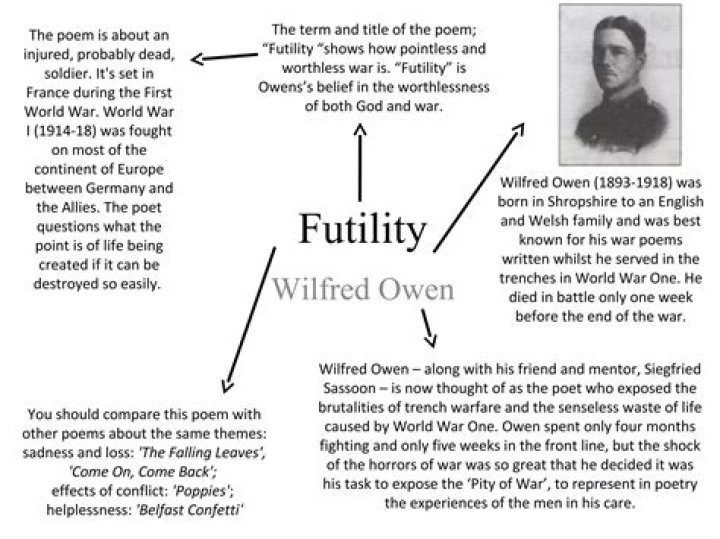 Who has written the poem Futility?