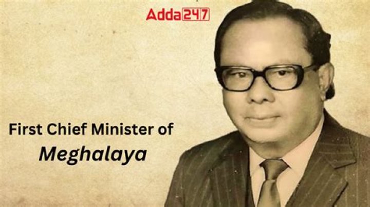 Who is the present deputy chief minister of Meghalaya?
