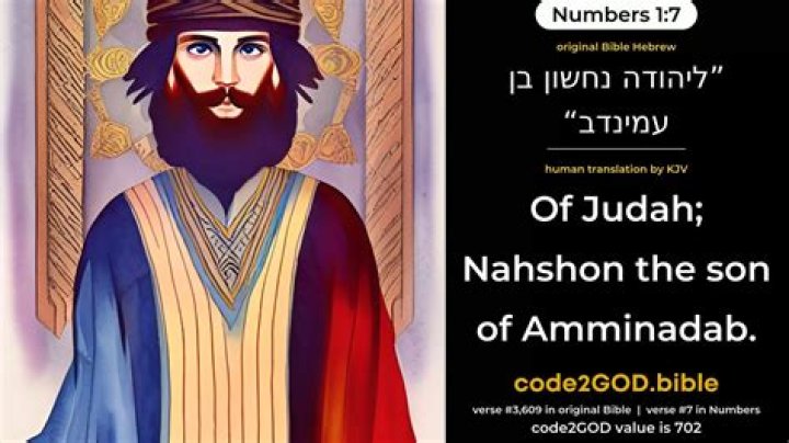 Who is the son of amminadab in the Bible?