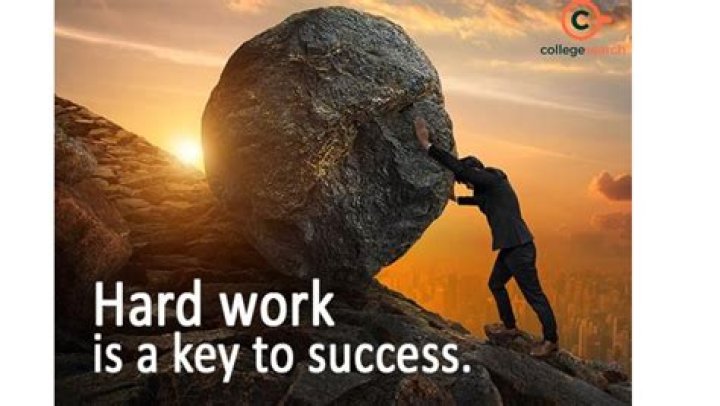 Who said the quote hard work is the key to success?