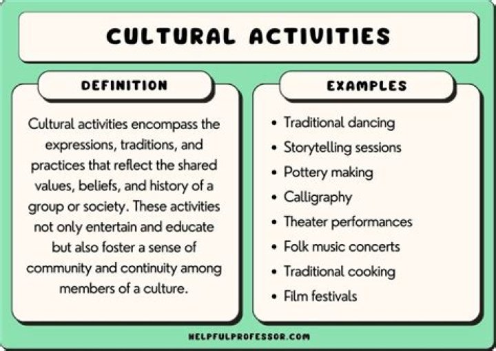 Why are cultural activities important in school?