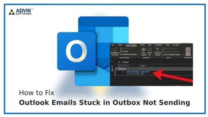 Why is my email getting stuck in the outbox Outlook?
