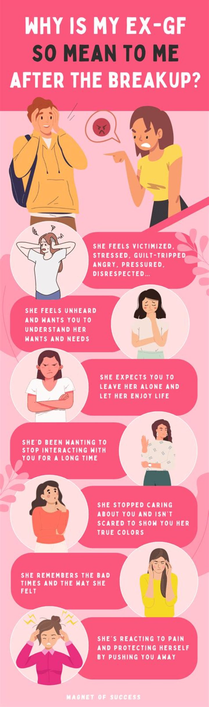 Why is my ex gf so mean to me?